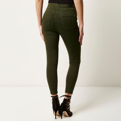 Dark green high waisted Molly jeggings